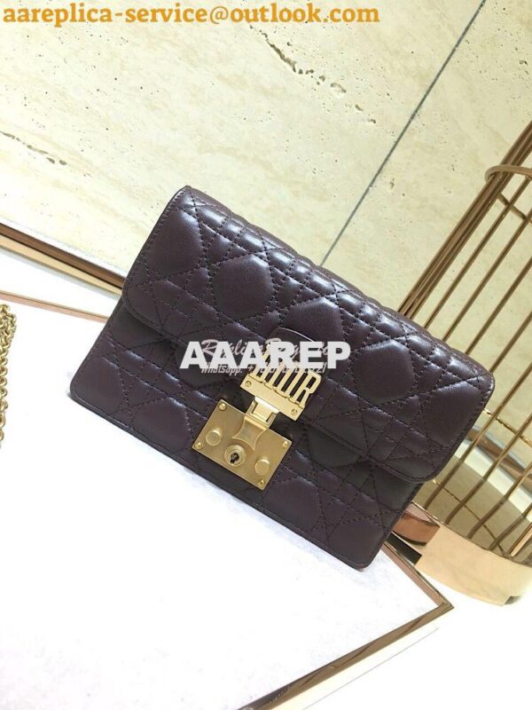 Replica Dior Dioraddict Wallet On Chain Cutch Purple 4