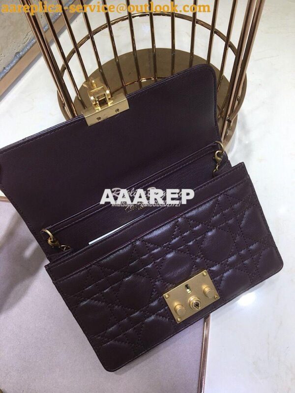 Replica Dior Dioraddict Wallet On Chain Cutch Purple 7