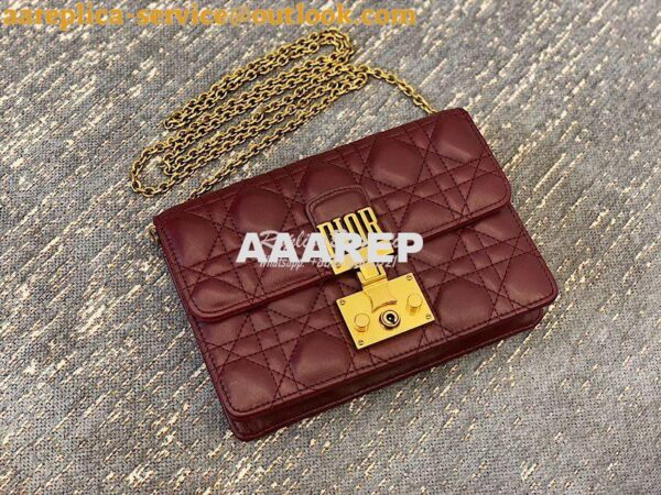 Replica Dior Dioraddict Wallet On Chain Cutch Wine 13