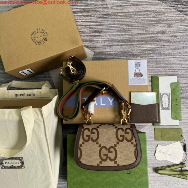 Replica Gucci 675797 Small Jumbo GG Bag With Bamboo 3