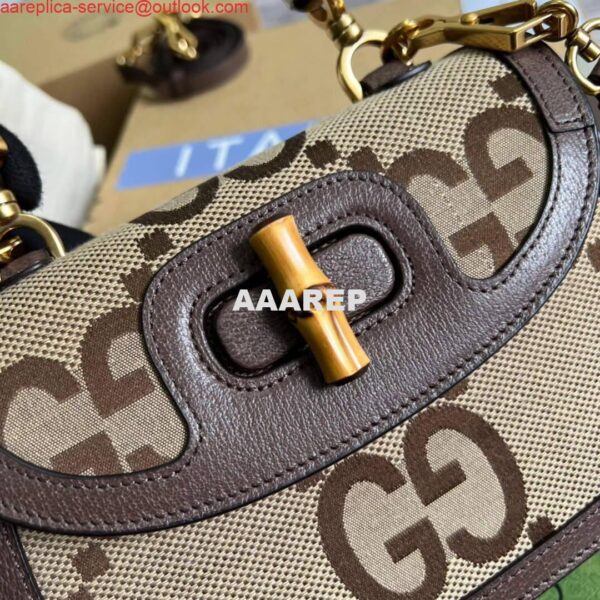 Replica Gucci 675797 Small Jumbo GG Bag With Bamboo 6