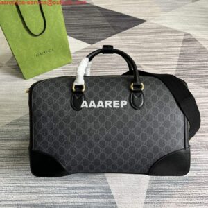 Replica Gucci 696015 Large duffle bag with Interlocking G Black