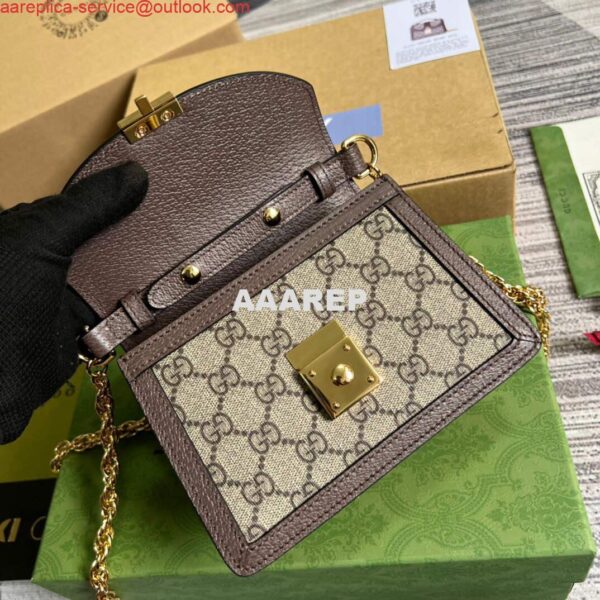 Replica Gucci 696180 Ophidia GG Mini Shoulder Bag Brown 9