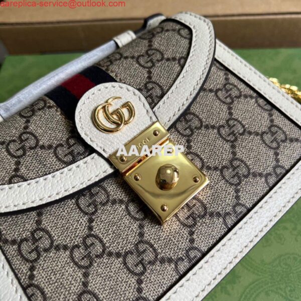 Replica Gucci 696180 Ophidia GG Mini Shoulder Bag White 6