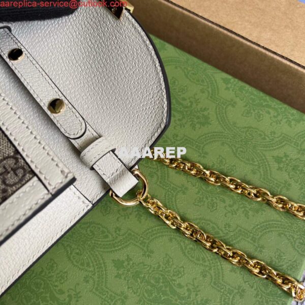 Replica Gucci 696180 Ophidia GG Mini Shoulder Bag White 9