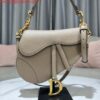 Replica Dior M0455 Saddle Bag With Strap Nude Grained Calfskin 2