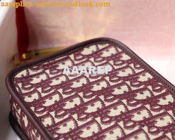 Replica Dior Diorquake Clutch in Oblique Bordeaux Canvas 12