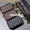 Replica Dior Diorquake Clutch in Oblique Bordeaux Canvas