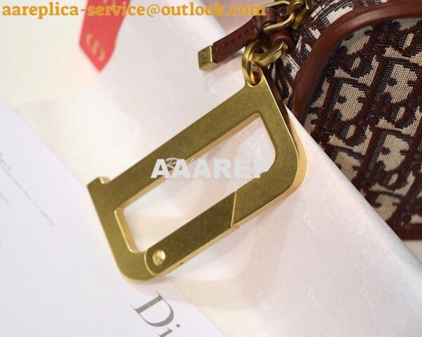 Replica Dior Diorquake Clutch in Oblique Brown Canvas 6