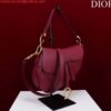 Replica Dior M0455 Saddle Bag With Strap White Grained Calfskin