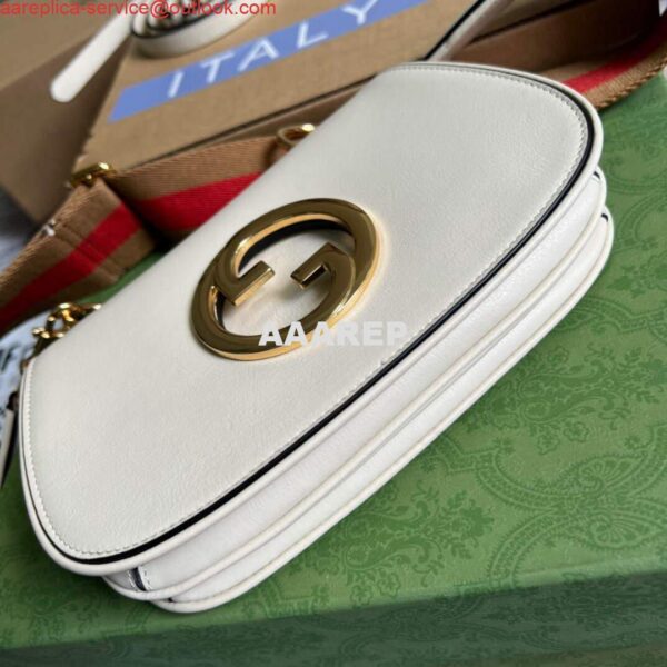 Replica Gucci 698643 Gucci Blondie mini leather bag White 7