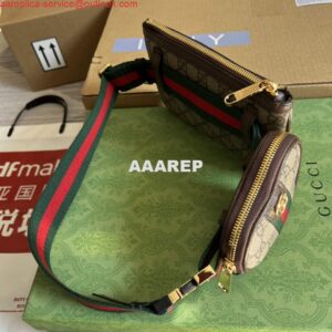 Replica Gucci 698805 Ophidia gg Heart Utility Belt Bag Brown 2