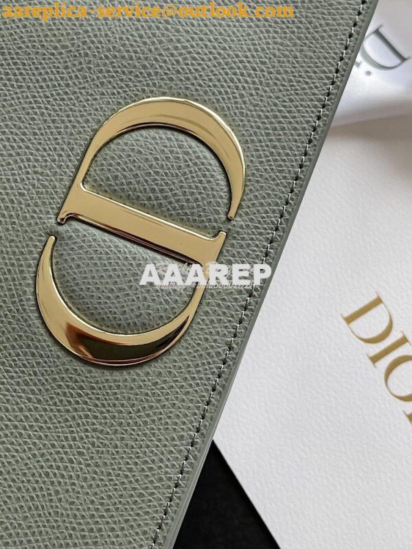 Replica Dior Gray Stone 30 Montaigne Calfskin 2-in-1 Pouch 6