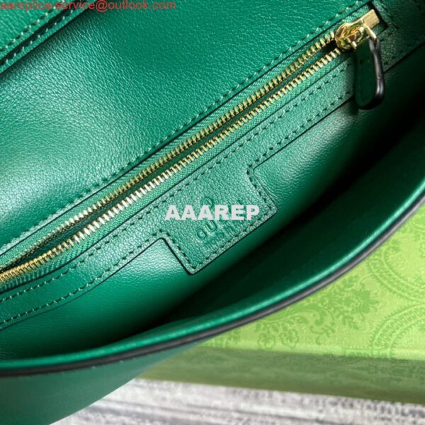 Replica Gucci 699268 Blondie shoulder bag green leather 9