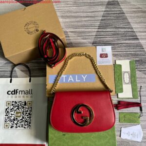 Replica Gucci 699268 Blondie shoulder bag Red leather