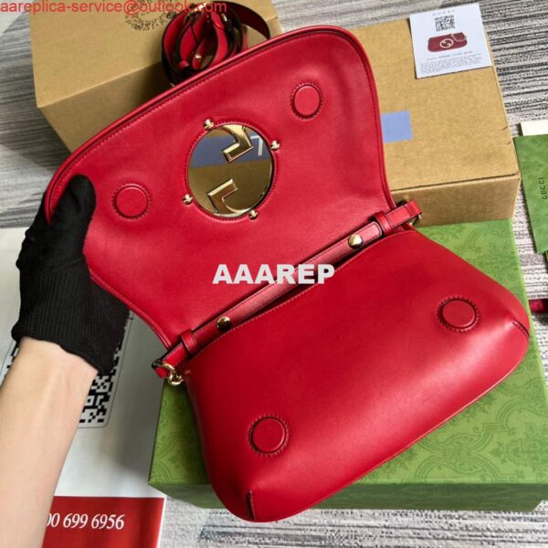 Replica Gucci 699268 Blondie shoulder bag Red leather 8