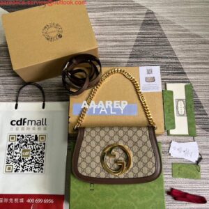 Replica Gucci 699268 Gucci Blondie shoulder bag GG Supreme canvas Brown