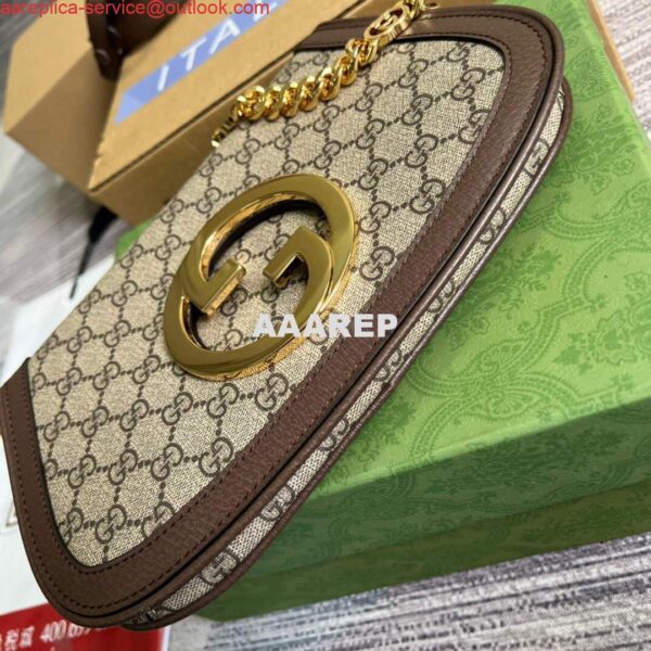 Replica Gucci 699268 Gucci Blondie shoulder bag GG Supreme canvas Brown 7