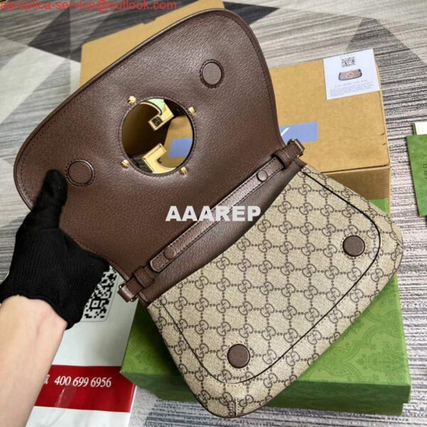 Replica Gucci 699268 Gucci Blondie shoulder bag GG Supreme canvas Brown 8