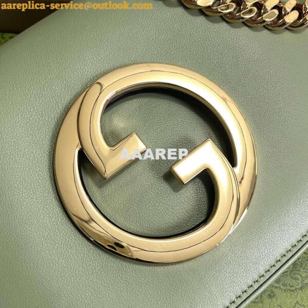 Replica Gucci 699268 Gucci Blondie Shoulder Bag Light green leather 6