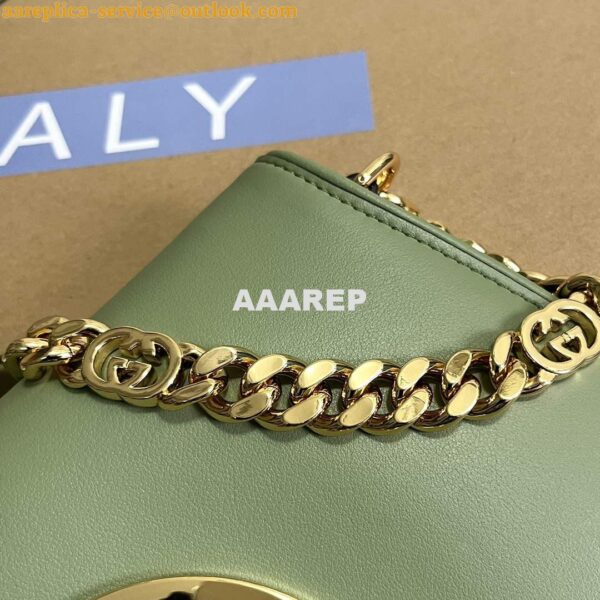 Replica Gucci 699268 Gucci Blondie Shoulder Bag Light green leather 7