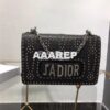 Replica Dior J'ADIOR Flap Bag With Silver Chain in studded red calfski 2