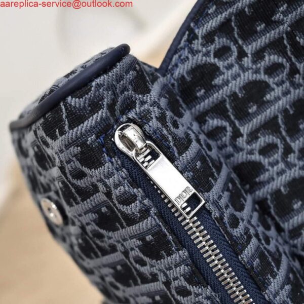 Replica Dior 1ADPO093 Saddle Men Bag Dior Oblique Jacquard Blue 8