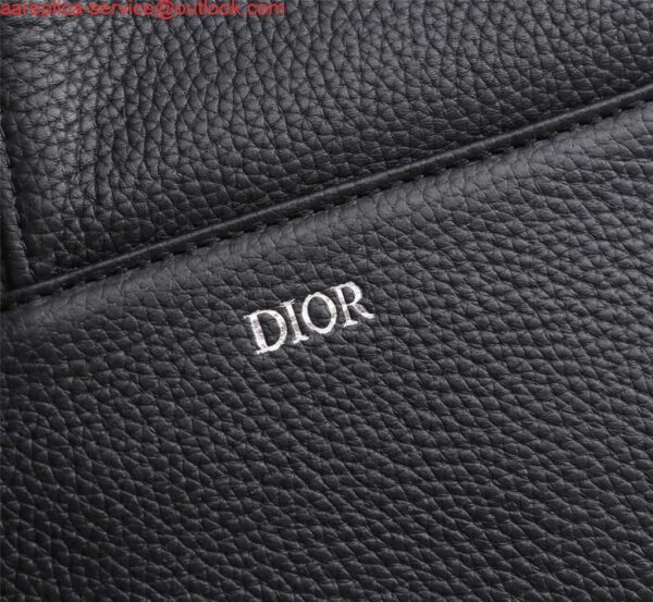 Replica Dior 1ADPO093 Saddle Men Bag Grained Calfskin Black 6