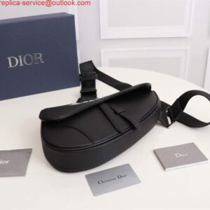 Replica Dior 1ADPO093 Saddle Men Bag Grained Calfskin Black 2