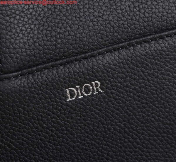 Replica Dior 1ADPO093 Saddle Men Bag Grained Calfskin Black 6