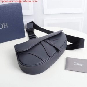 Replica Dior 1ADPO093 Saddle Men Bag Grained Calfskin Gray 2