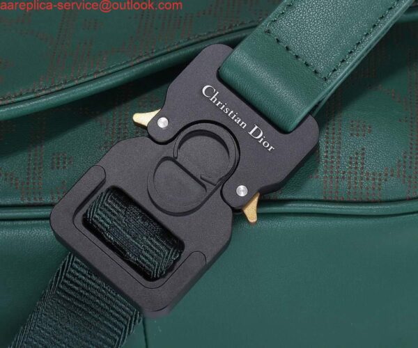 Replica Dior 1ADPO223 Saddle Belt Bag Leather Green 5