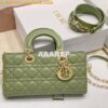 Replica Dior Lady D-Joy Bag Orange Cannage Lambskin M0540O