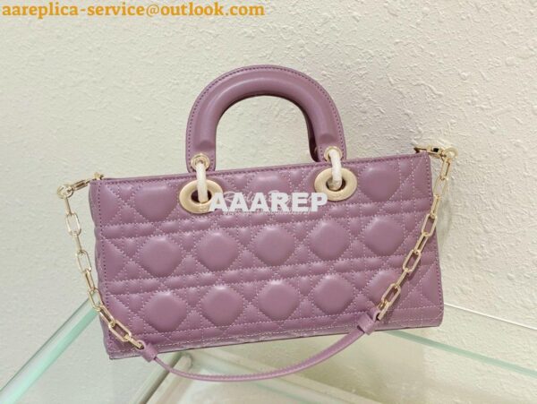 Replica Dior Lady D-Joy Bag Peony Pink Cannage Lambskin M0540O 12