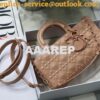 Replica Dior Lady D-Joy Bag Sand Beige Cannage Lambskin M0540O 2