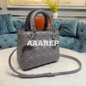 Replica Dior Lady Dior Flap Cover Medium Quilted in Cannage Lambskin L 2