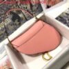 Replica Dior M0446 Dior Saddle Bag M0447 Pink Grained Calfskin 2