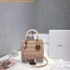 Replica Dior Lady Dior in Grey Lambskin