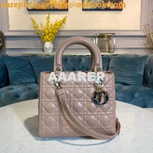 Replica Dior Lady Dior Medium Flap Cover Quilted in Cannage Lambskin L