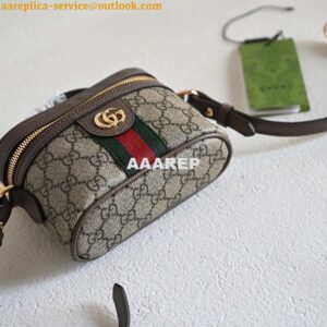 Replica Gucci 699532 Ophidia GG top handle mini bag Beige Brown 2