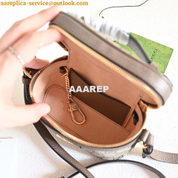 Replica Gucci 699532 Ophidia GG top handle mini bag Beige Brown 5