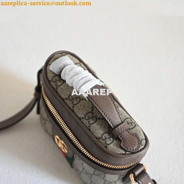 Replica Gucci 699532 Ophidia GG top handle mini bag Beige Brown 10