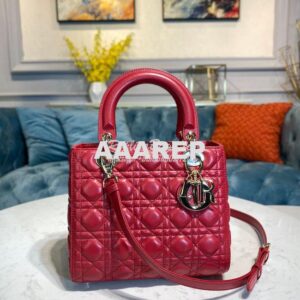 Replica Dior Lady Dior Medium Flap Cover Quilted in Cannage Lambskin L