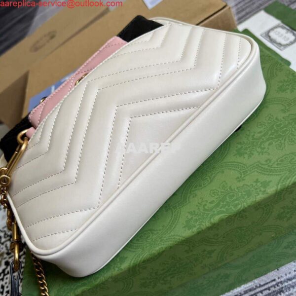 Replica Gucci 699758 Double G multi-use mini bag White 6