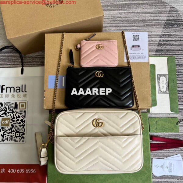 Replica Gucci 699758 Double G multi-use mini bag White 7