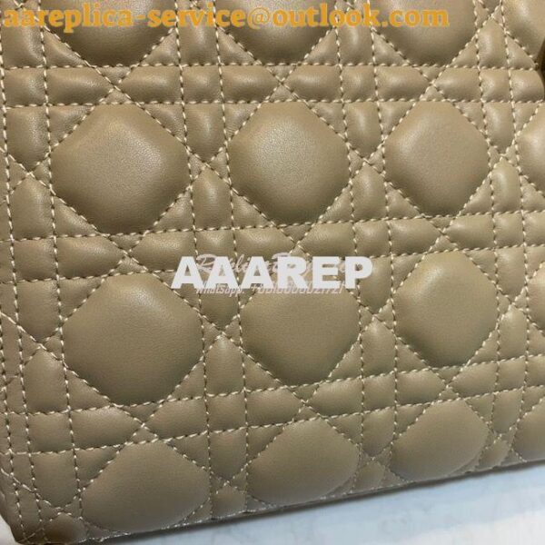 Replica Dior Lady Dior Medium Flap Cover Quilted in Cannage Lambskin L 7