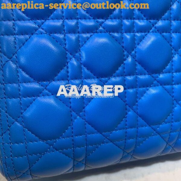 Replica Dior Lady Dior Medium Flap Cover Quilted in Cannage Lambskin L 8