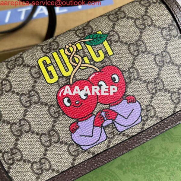 Replica Gucci 700733 Gucci cherry print mini bag 6