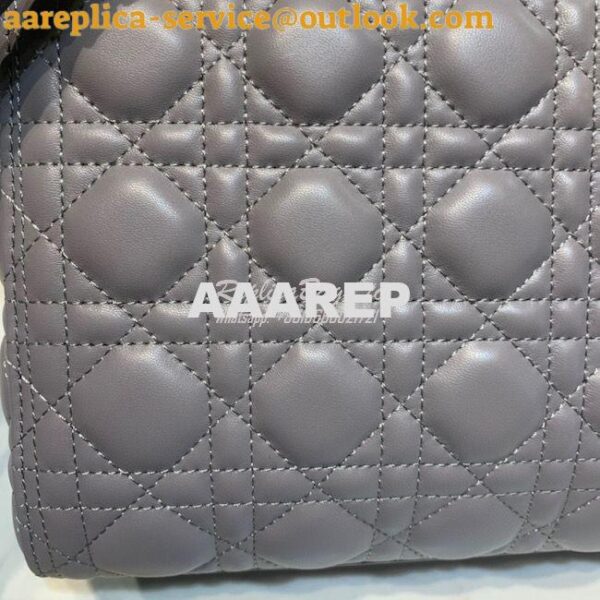 Replica Dior Lady Dior Medium Flap Cover Quilted in Cannage Lambskin L 5