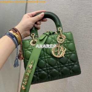 Replica Dior Lady Dior My ABCdior Bag Avocado Gradient Cannage Lambski